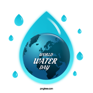 世界水日 保护 用水 蓝色 水滴 地球 节约用水 世界