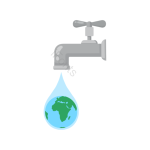 世界水日 地球 水滴 水资源 水龙头 创意 宣传 标志