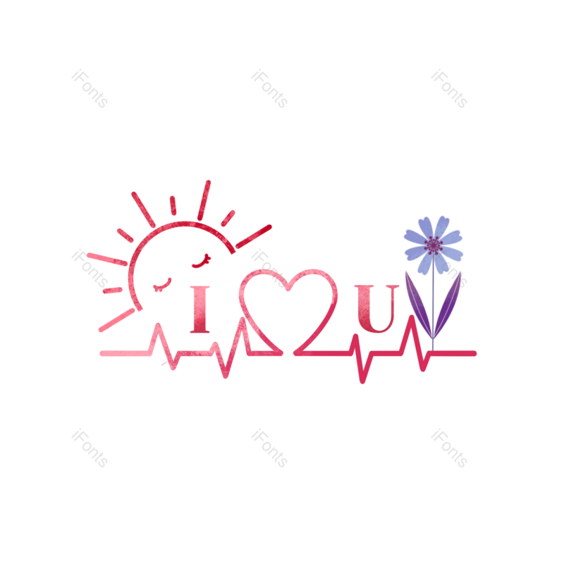 520图片,水彩元素,红色PNG,情人节免抠素材
