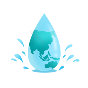 世界水日 水滴 地球 环保 水资源 装饰 标志 蓝色