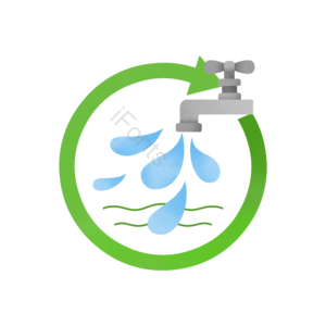 世界水日 宣传架 节约用水 水资源 回收 环保保护环境 绿色 签签