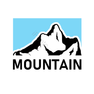 山峰山脉 山峦山川 奖徽 签签 蓝色 阳光 日落 屏蔽