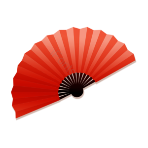 剪纸风 立体 中国风 国风 中国风红色 装饰 扇子