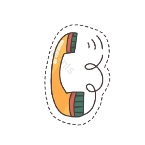 电话 电话牌 电话标志 打电话 通话 贴纸 手绘贴纸 电话贴纸