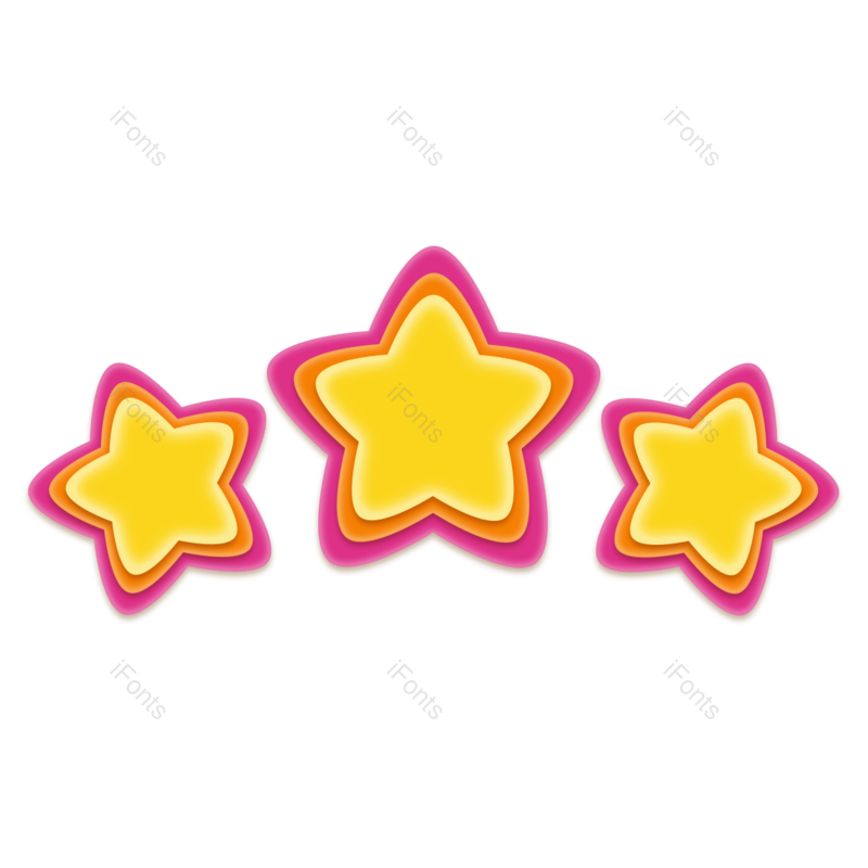 天空图片,动画片元素,夜晚PNG,发光星免抠素材