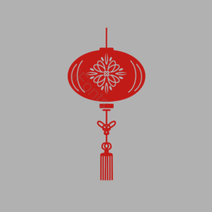 中秋节 中秋 八月十五 灯笼 剪纸风 剪纸 红色灯笼 春节