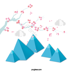 春天 花卉 美景 剪纸 节气 手绘 卡通 季节