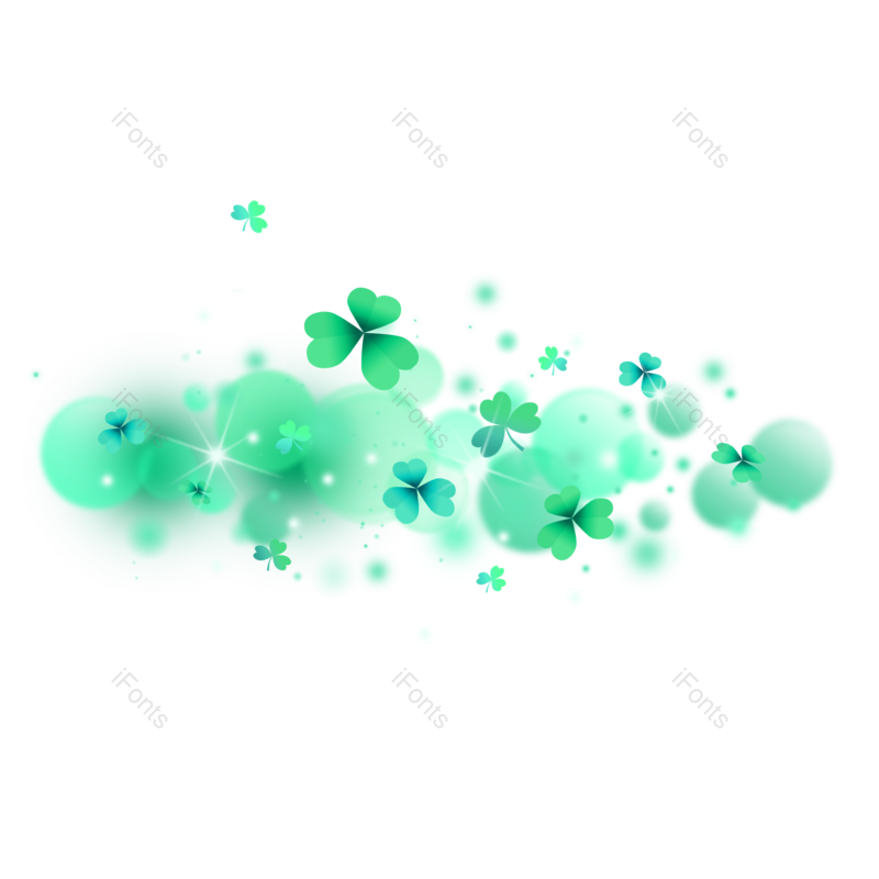 装饰图片,光斑元素,灯光效果PNG,绿色免抠素材