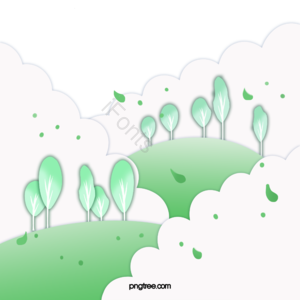 峰 绿色 广阔的领域 剪纸 手绘竽 花呗 插画用图 叶