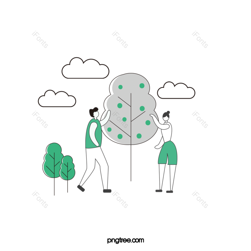 动画片图片,绿色元素,植物PNG,免抠素材