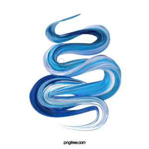 3D 刷子 抽象 颜料 涂料 蓝色 立体 梯度