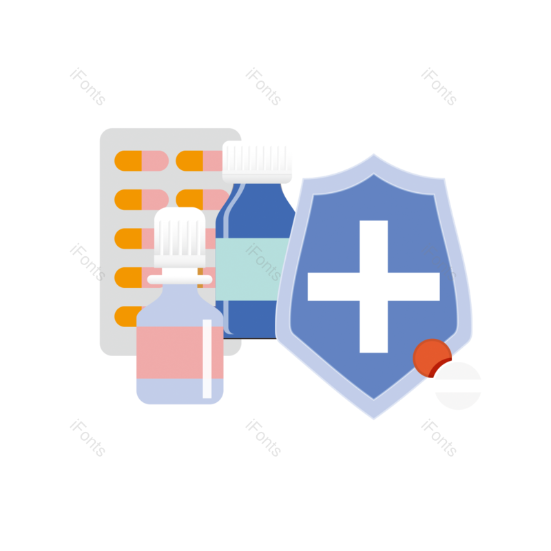 保护图片,动画片元素,病毒PNG,面具免抠素材