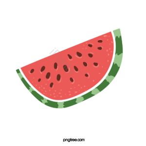 水果 水果贴纸 西瓜 切开的西瓜 卡通 动画 夏季水果 手绘西瓜