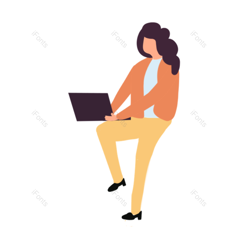 工程师图片,女人元素,人物PNG,上班免抠素材
