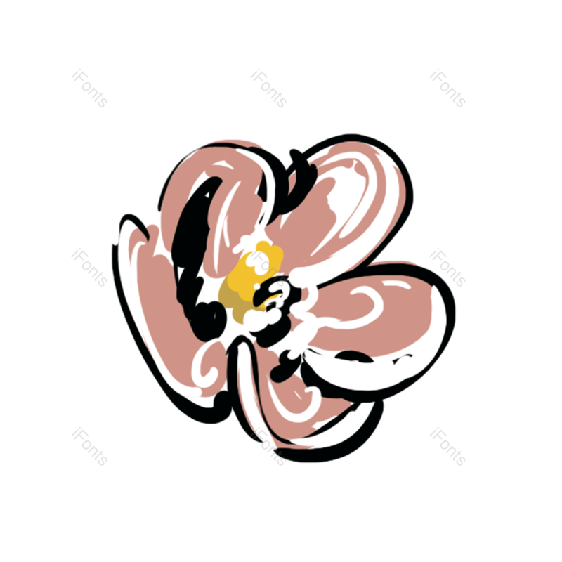 玫瑰图片,黄色花朵元素,花朵PNG,手绘花朵免抠素材