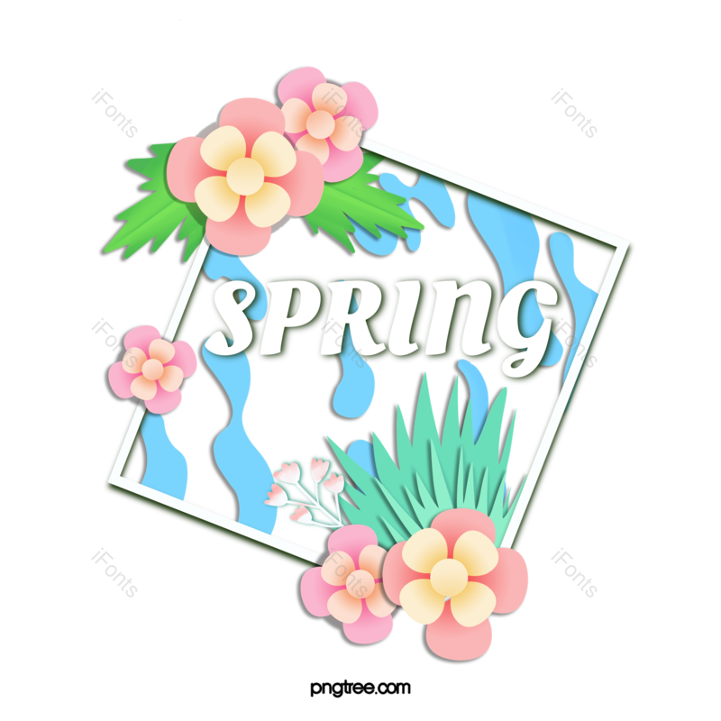 边框图片,卡通元素,水花PNG,花卉免抠素材
