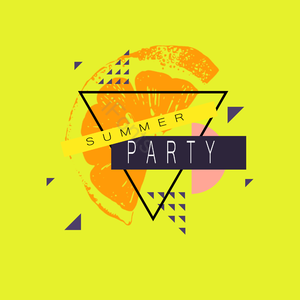 summer party night party party 菠萝 夏季元素 碰撞色彩