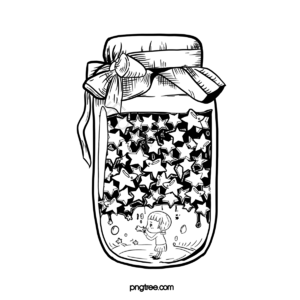 手绘竽 包装瓶 药水 繁星 音谱线 丫头 气泡 飘带