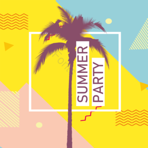 summer party night party party 菠萝 夏季元素 碰撞色彩