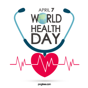 世界卫生日 听诊器 心爱 四月 4月7日健康 心跳 红色 度佳节