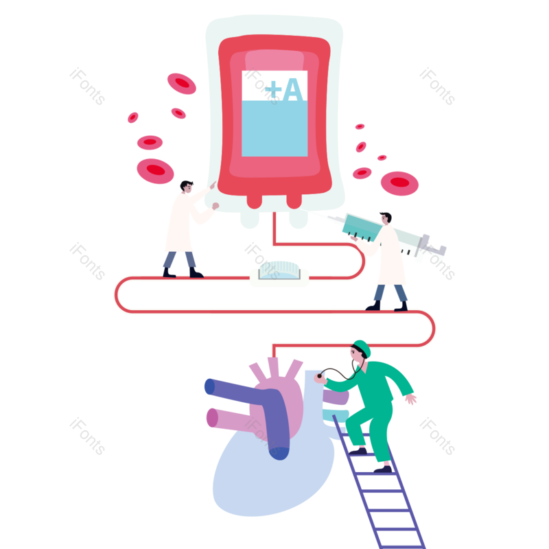 医学图片,蓝色元素,动画片PNG,病毒免抠素材