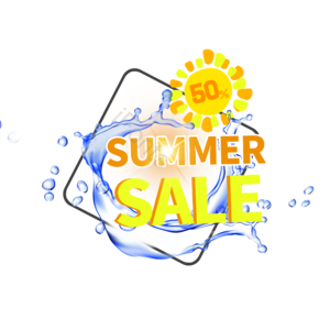 清凉感 summer sale 透明 水 打折 促销 浪花
