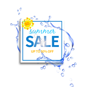 夏天 水 清凉感 summer sale 透明 文本框 打折