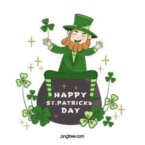 patricks day 人物 手绘 绿色 礼服 卡通 啤酒