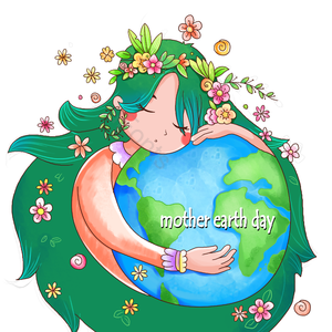 地球日 植物 花呗 地球 4月22日 的梦 手绘竽 丫头