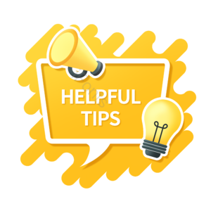helpful tips 时尚 喇叭 灯泡 对话 海军蓝 黄色