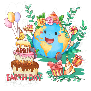 地球日 植物 花呗 蛋糕 赠予 气球 庆祝某人生日 4月22日