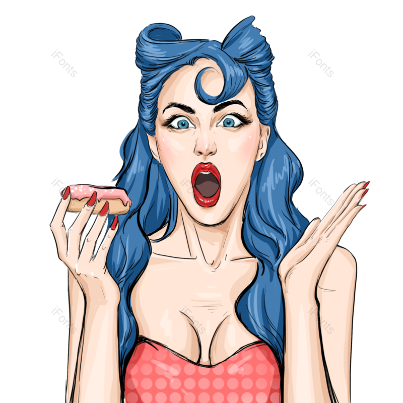 元素图片,美女元素,插画PNG,女人免抠素材