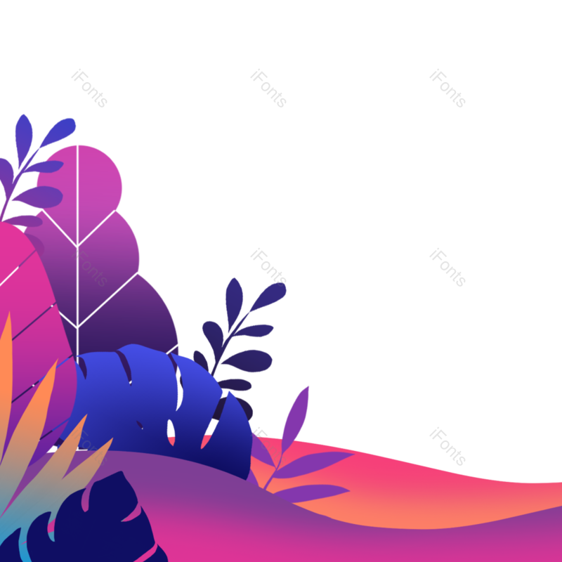 叶子图片,树叶元素,卡通树叶PNG,树叶边框免抠素材