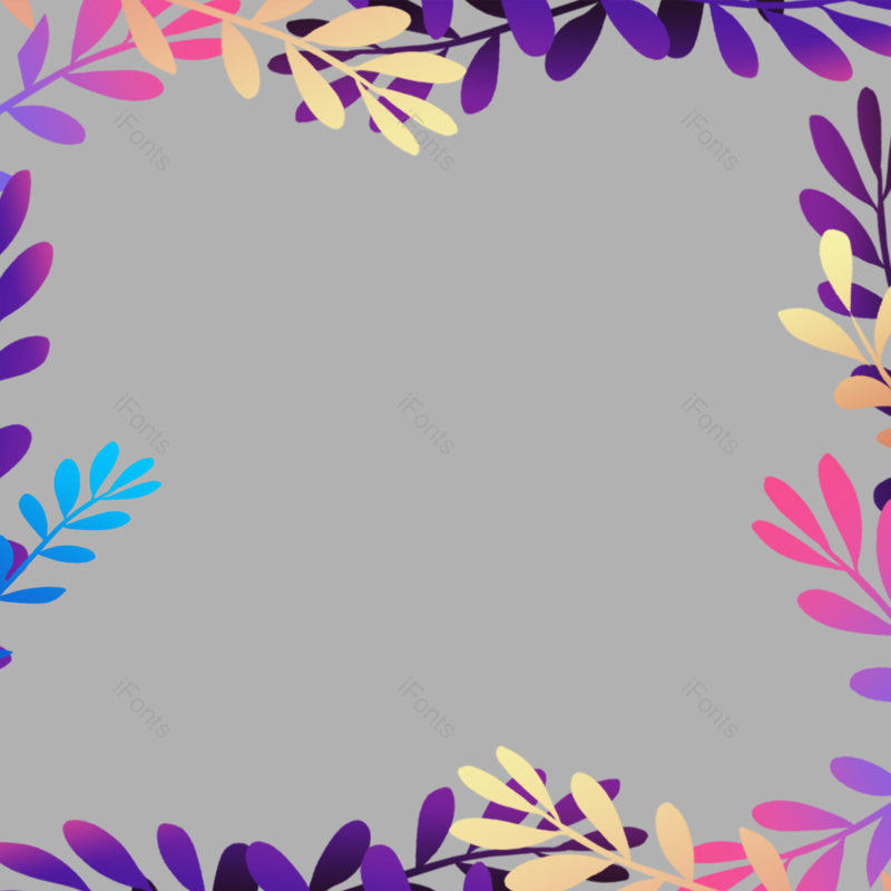 叶子图片,树叶元素,卡通树叶PNG,树叶边框免抠素材