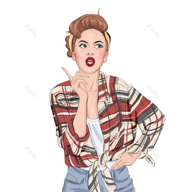 元素图片,美女元素,女人PNG,红色免抠素材