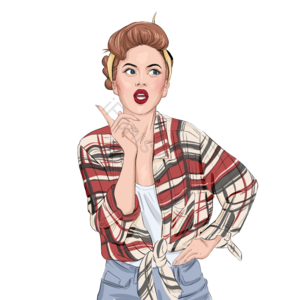 波普尔 女人 性感的 手绘竽 复古的 吃惊 画 美女