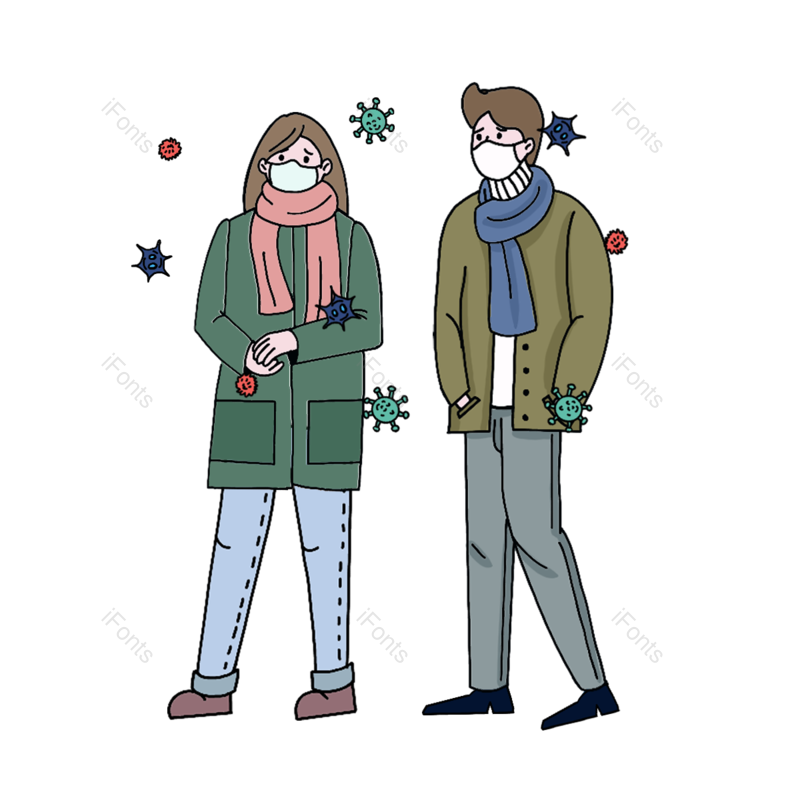 围巾图片,动画片元素,病毒PNG,面具免抠素材