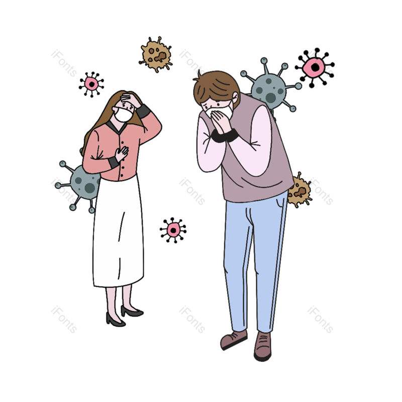 医学图片,动画片元素,病毒PNG,面具免抠素材