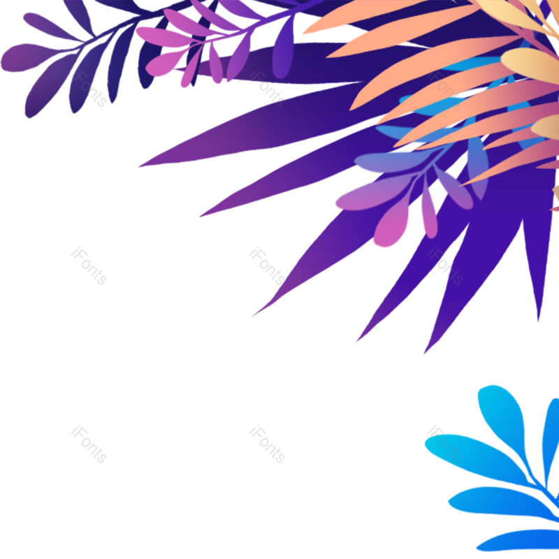 叶子图片,树叶元素,卡通树叶PNG,树叶边框免抠素材