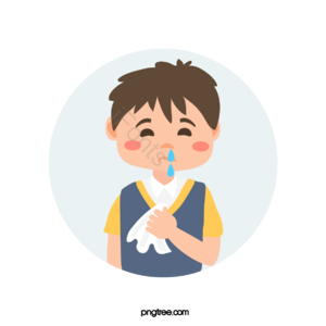 流鼻涕和发烧 性格 学童 男孩 头像 感冒 流鼻涕 发烧