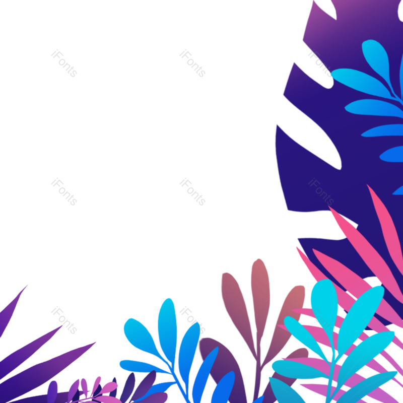 叶子图片,树叶元素,卡通树叶PNG,树叶边框免抠素材