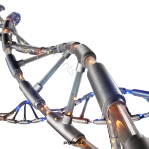 三维 DNA 光斑 金属的 橙色 蓝色 机械的 医学