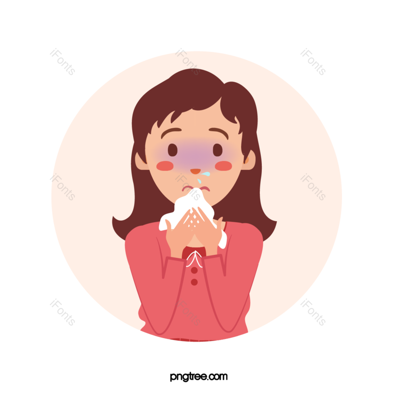 病毒图片,面具元素,头像PNG,女孩免抠素材