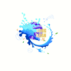 泼水节 泰国节日 水流 清凉 泼水 水 简约泼水插画