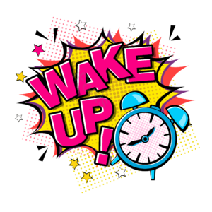 闹铃 闹钟 时间 起床 催促 wake up 波普风格