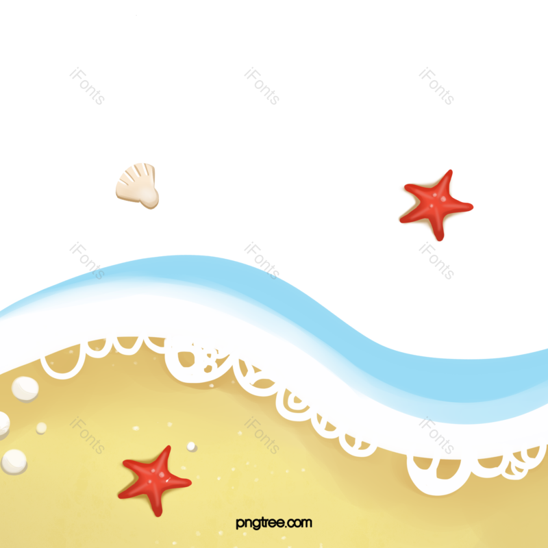 海洋图片,夏日海滩元素,沙滩PNG,海浪免抠素材