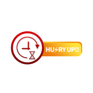 沙漏 着急 钟表 hurry up 闪电 立体感 渐变