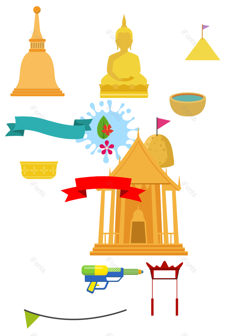 节日图片,传统节日元素,泰国PNG,免抠素材