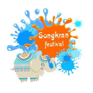 泼水节 泰国 大象 songkran 节日 水 手绘 假日