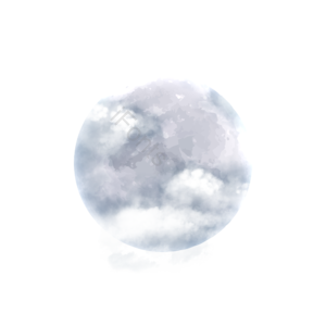 光晕亮光 球 月亮 片状云 神秘 夜晚 月光 星星